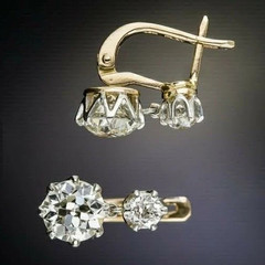 5Ct Art Deco Style Lab Created Diamond Anniversary Wedding 14K Gold FN Earrings