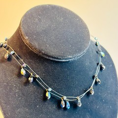 Y2K Vintage Necklace Jewelry Sparkly Rhinestone Choker 2000s Retro Cute