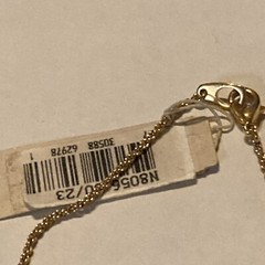 NWT Carol Lee Heart Goldtone Carolee Necklace Nice Chain Nice Detailed Pendant
