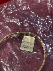 NWT Vintage Napier 1/4” Wide Gold Plated Link Bracelet – Diameter: 2.25” Sealed