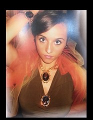 Book Piece Verified Juliana D&E Topaz Amber Tiered Cameo Brooch & Earrings
