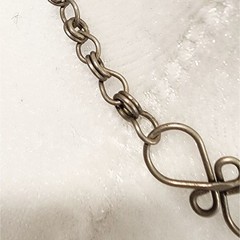 Y2K Edwardian Revival Choker Blue Cat’s Eye Beads – Vintage Regencycore Necklace