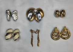 Vintage Branded Retro Earrings 1970s – 1980s Lot of 6