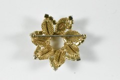 Hobe 1965 Gold Toned Mesh Brooch