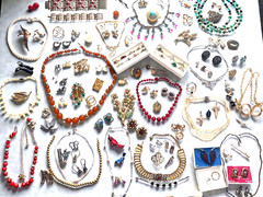 Antique Vtg Estate Jewelry Lot Rings Florenza 925 Gems Sandor Bohemian Garnets