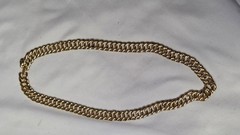 Vintage, Signed “PHD” Gold-Plated, Curb Link, 16″ Collar Necklace (1285)