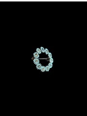 Antique Signed Carter, Gough & Co. 14K Yellow Gold Daisy Wreath Small Brooch