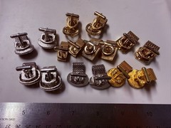 Collection Lot Amazing Variety Vintage + Modern Mesh Wrap Around Cufflinks – V7