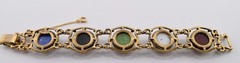 Vintage 1970’s Celebrity Moroccan Matrix Panel Bracelet by Delizza & Elster