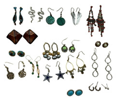 Lot of 25 Pairs Earrings Rhinestones Chandelier Enamel Dallas Cowboys Wings