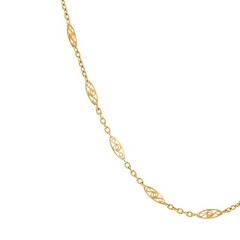 Antique Portuguese Long Guard Chain Necklace 19k Yellow Gold 74″ Extra Long