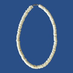 Vintage Puka Shell Necklace Chunky 10mm Beach Summer Resort Coastal 19.5″ 76g