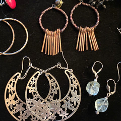 Vintage 21 PC. Earring Job LOT! 7-Clip-ons, 13-Pierced, 1-Pendant!