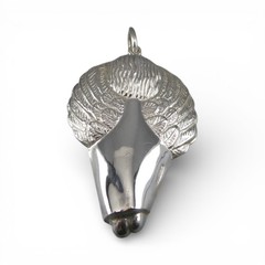 Small Sterling Silver Angel Christmas Ornament or Pendant for Necklace Vintage