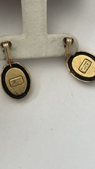 Vintage MAXIMAL ART Design Gold Tone Screw back Dangle Earrings 9700