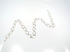 RLM Studio Robert Lee Morris Hammered Sterling Silver Hoop Chain Link Necklace