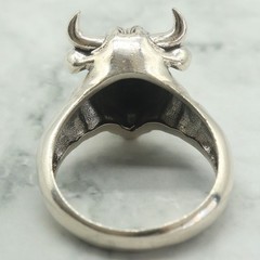 Buy 2 Get 1 Free 3D Taurus Bull Head Horns Men’s Stainless steel Rings Many Size