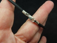 Vintage Black Cord w/Sterling Touches Everyday Bracelet