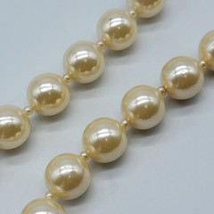 Vintage Faux Pearl Beaded Classic Necklace 19″