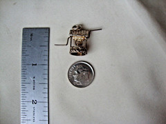 VINTAGE 1980s WORKING 3D WISHING WELL STERLING SILVER STAMP 925 CHARM/PENDANT