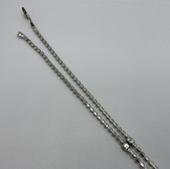 Vintage Faux Ruby White Rhinestone Necklace Silver Tone Wedding Prom Formal 15.5