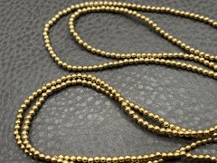 Givenchy 80s Logo Charm Beaded Ball Chain Gold Tone Necklace Or Bracelet 36″
