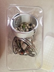 2 Ibs Mystery Jewelry Rings Vintage Modern Lot Bracelets Etc Silver Tone