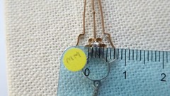 Antique Edwardian Lavalier 10K Gold 2mm Diamond Seed Pearl Pendant Art Nouveau