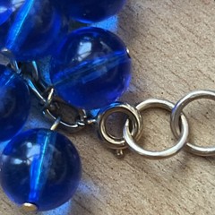 Sky Blue Lucite Balls Bracelet