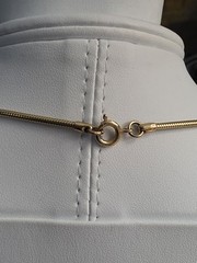 Vintage Goldtone Etched Heart Locket Necklace 18 In