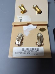 Lot Of 4 Pairs Vintage Clip-on Earrings