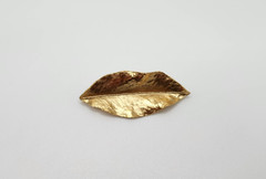 Vintage Gold tone Brooch Lot 4 pieces Crown Trifari MFA Butterfly Leaf Star