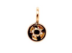 Victorian Solitaire Diamond Pendant Necklace .50ct Lab Grown 14K Rose Gold