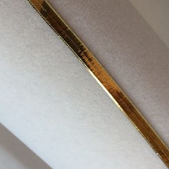 18K yellow gold over sterling silver 3.6MM Greek key herringbone bracelet NEW