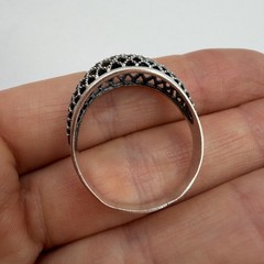 Vintage 925 Sterling Silver Filigree Statement Ring Women’s Size 12.5 Large