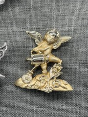 Angel Brooch Lot Jac Win ART AJC JJ Goldtone Silvertone Enamel Rhinestones