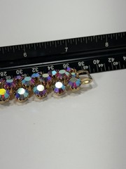 Vintage Signed Weiss AB Rhinestone Bracelet 7.5”