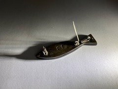 Vintage 1950’s Taxaco Mexico Modernist Sterling Silver & Copper Fish Brooch
