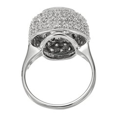Vintage 3.00ct Round Green Tourmaline .60ct Diamond 14k White Gold Ring
