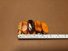 OLD GENUINE BALTIC AMBER BRACELET 51g.