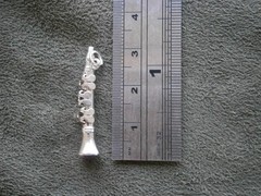 JMS Soprano Saxophone Musical Instrument Vtg Sterling Silver Charm Pendant 1.6g