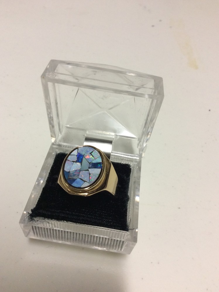 NEW In Box Vintage 18k GE Gold Electroplated Ring Fashion Estate Jewelry