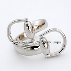 Sallys Quality 100% Copper Scarf Ring Saddle Buckles Brooch For Silk Scarves