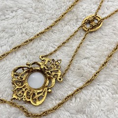Vintage Cameo Necklace Courting Couple 2 Strand Romantic Victorian Revival