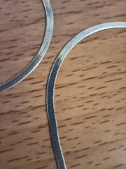 Vtg 925 Italy Sterling Silver 2.5 mm Herringbone 30″ Necklace opera length