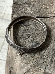 Vintage 900 sterling silver floral bracelet elegant European women’s jewelry