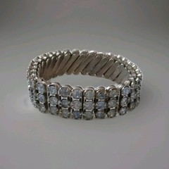 Vintage Blue Rhinestone Expandable