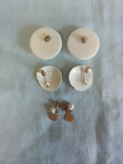 UNISEX Vintage ASSORTED Earring LOT Napier CLIP ON Earrings With PUSH BACKS