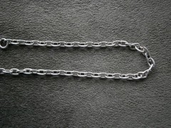 Paper Chain Flat Oval Link Vintage 835 Silver Bracelet 7″ ~ 3.6g