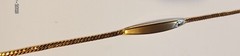 Vintage Speidel USA Two Tone Gold ID Bracelet with Silver Heart – NOS